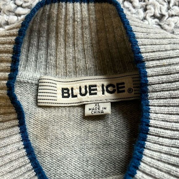 NWT BLUE ICE XL Unisex Wool Cashmere Blend Short Sleeve Sweater - Picture 3 of 15